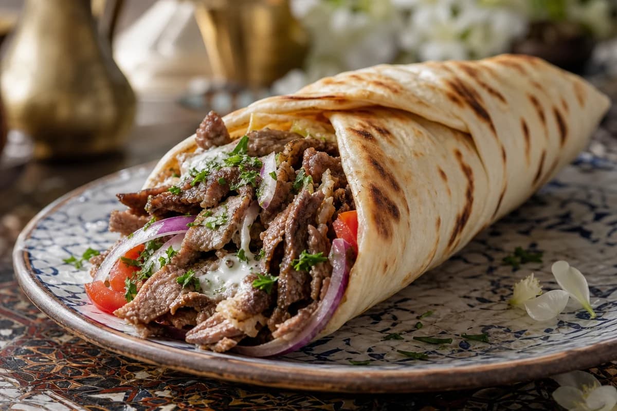 Beef Shawarma Wrap
