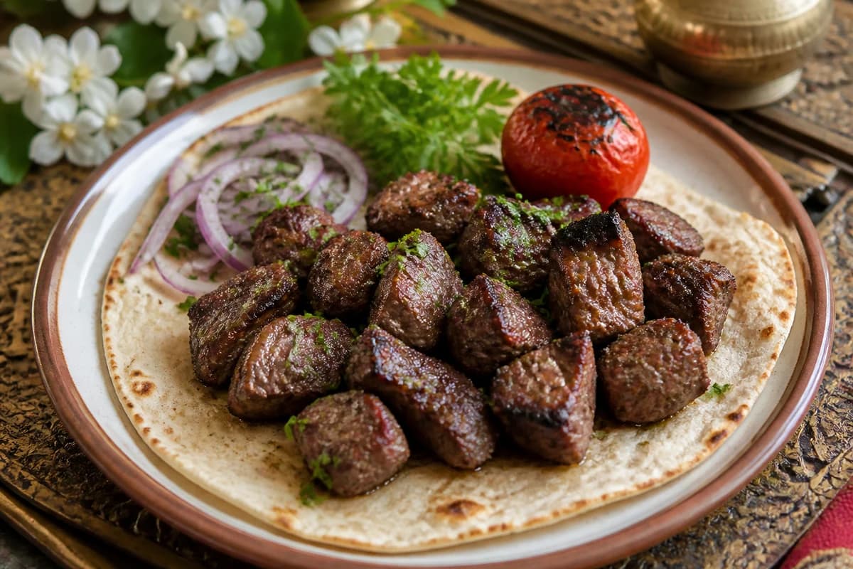 Grilled Lamb Cubes