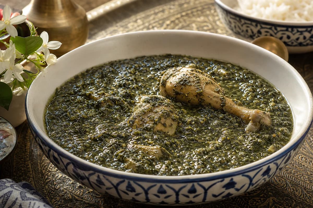 Molokhia with Chicken