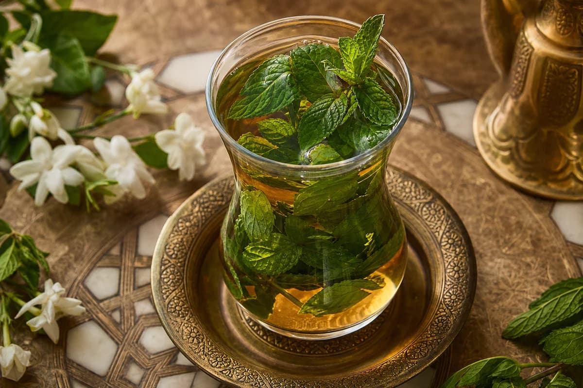 Tea with Fresh Mint