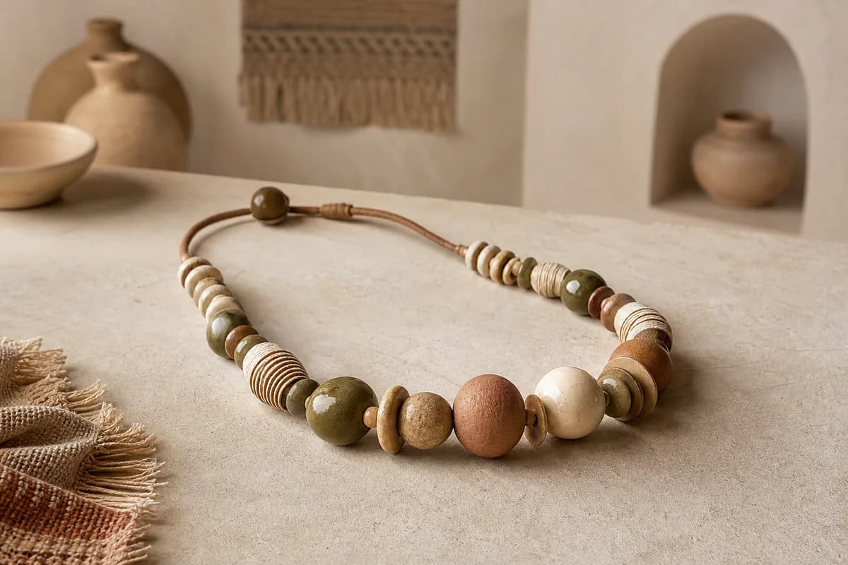 Clay Bead Necklace
