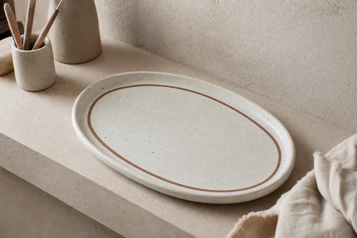 Clay Line Platter