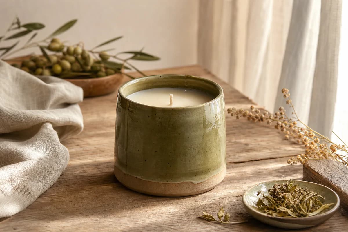 Olive Blossom Jar Candle