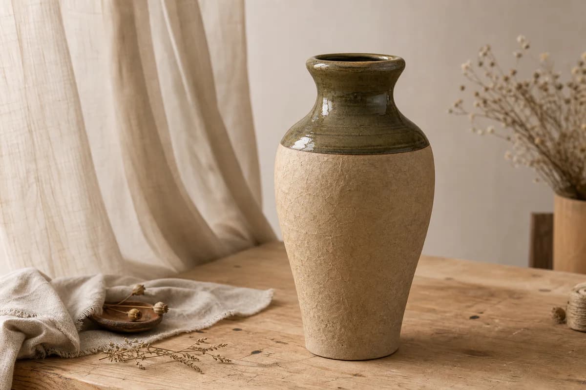Olive-Neck Vase