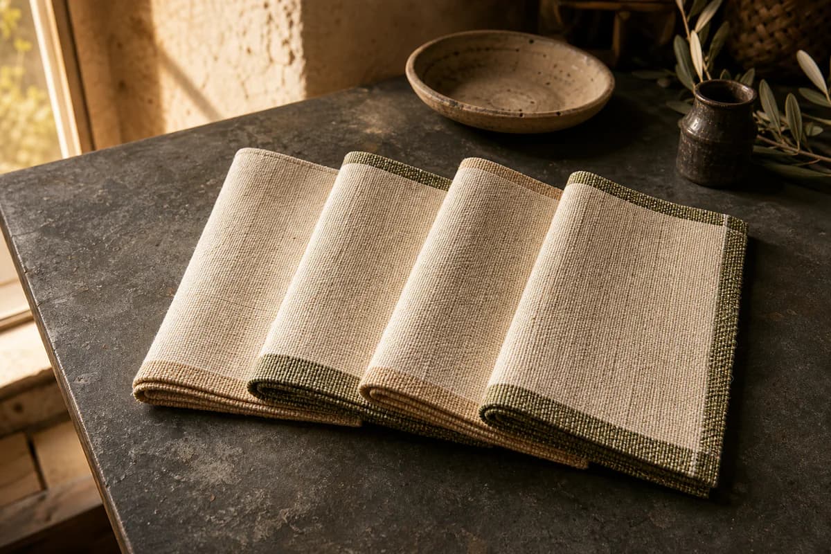 Paper & Olive Napkin Set