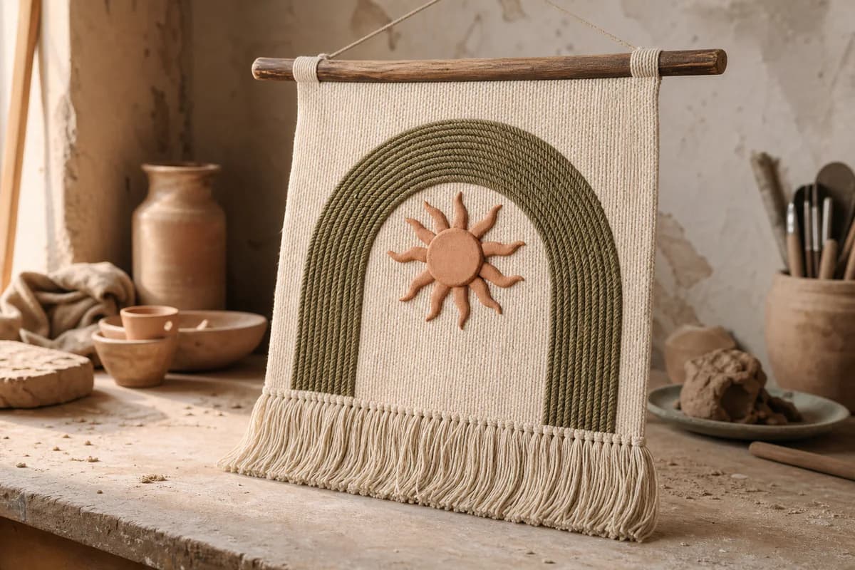 Sun Arch Wall Weaving