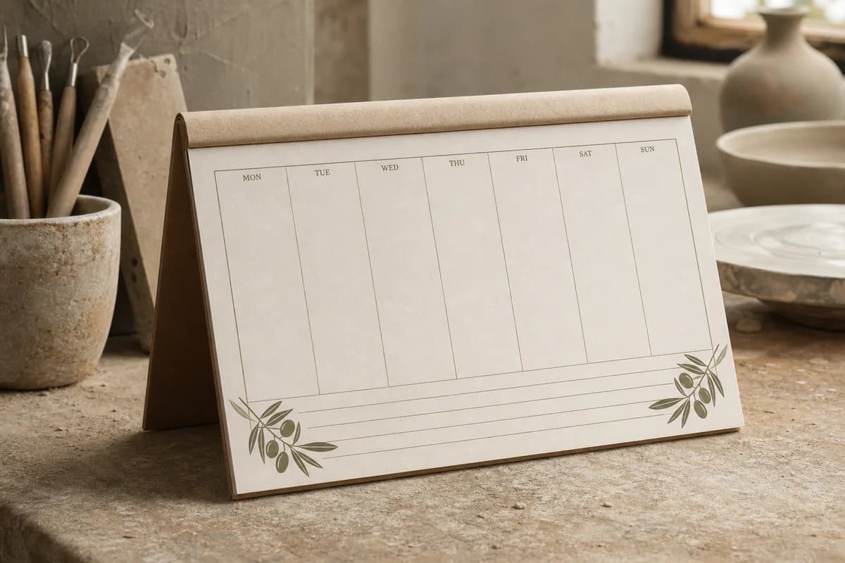Undated Weekly Planner